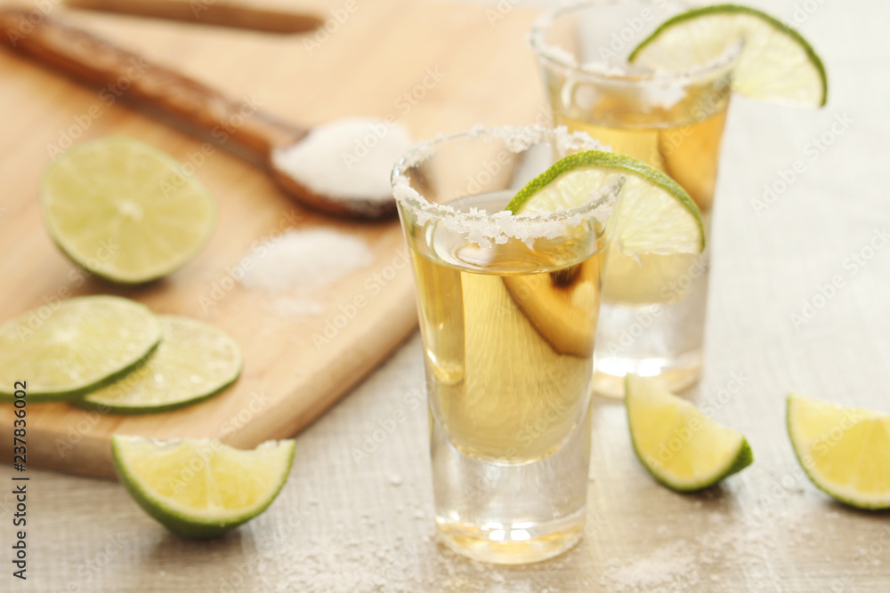 Tequila shots with lime Tequila shots with lime