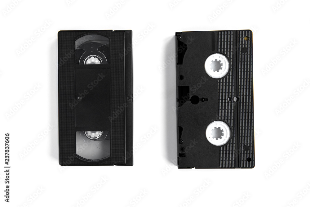 Obraz premium Videocassettes isolated on white background.