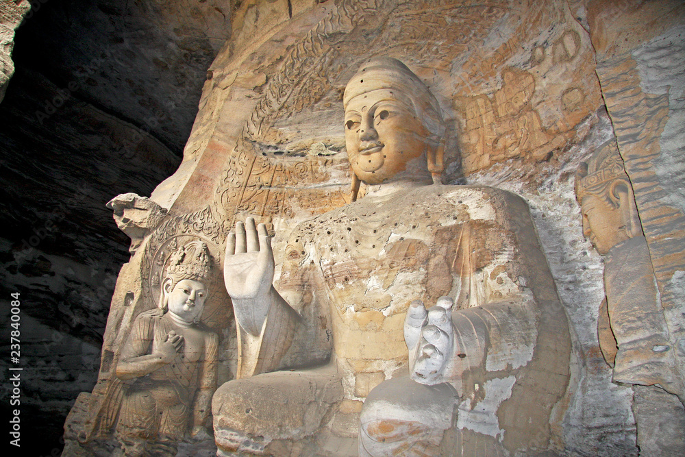 Buddha statues of Yungang Grottoes : The World cultural heritage site, Famous 