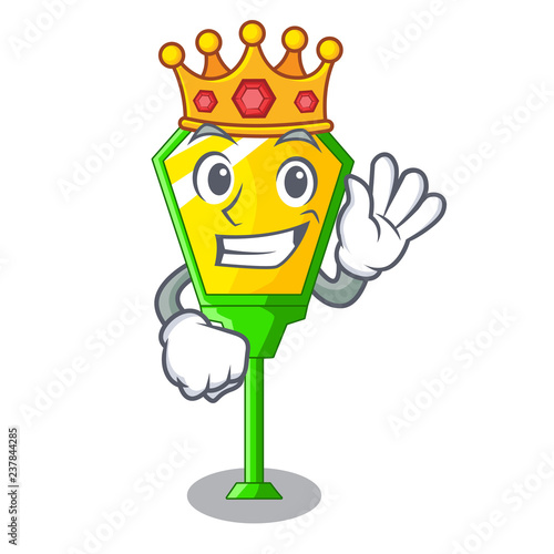 King character a lamp in post style
