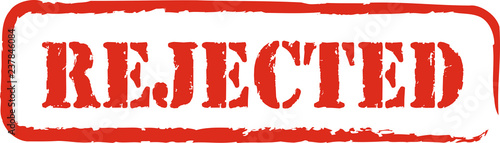 rubber stamp rejected