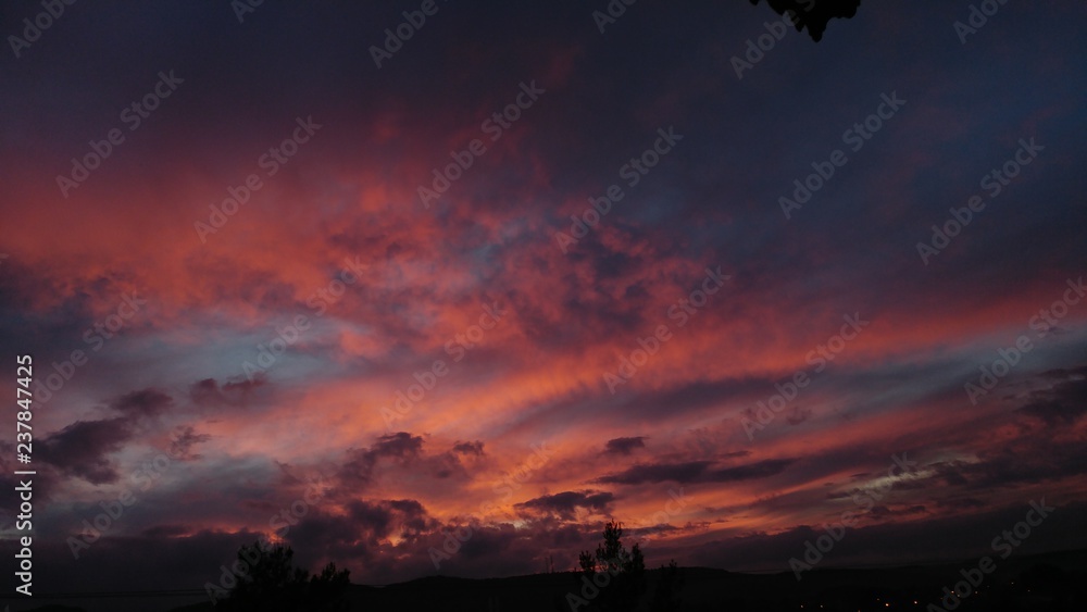 Sunset in the sky Sunset in the sky