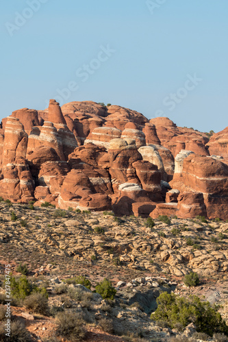 landscape on arches national park in the united states of america photo