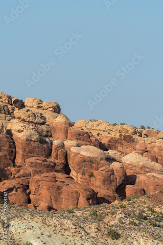 landscape on arches national park in the united states of america photo