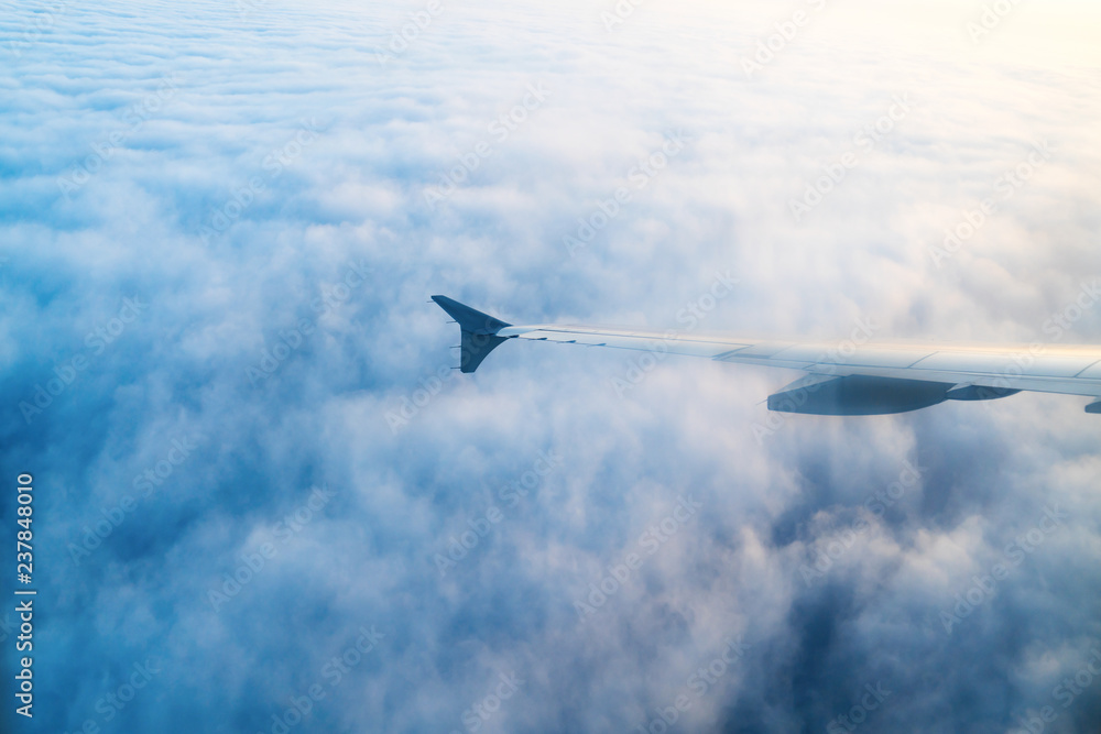 Fototapeta premium Clouds, a view from airplane window