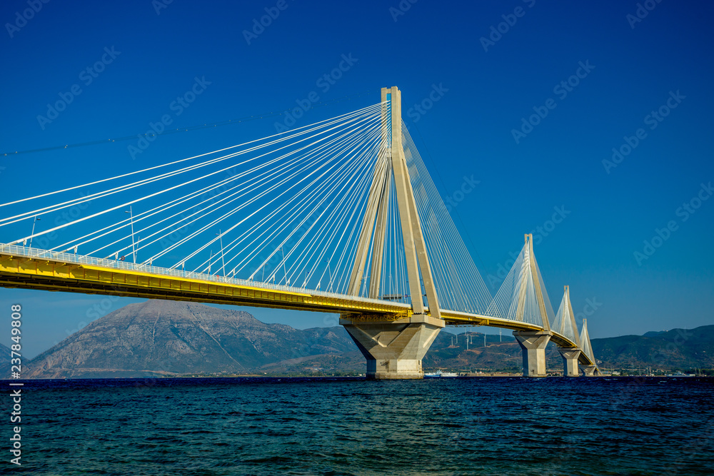 Fototapeta premium The Magnificent Work of Mankind - Charilaos Trikoupis Bridge