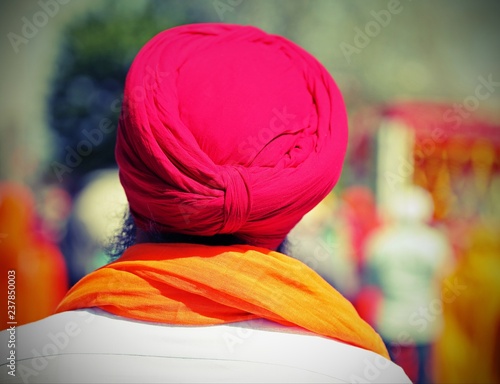 sikh man with beard and turban