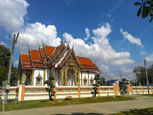 Thai Temple, The famous temple Wat Chulamanee from Phitsanulok, Thailand photo