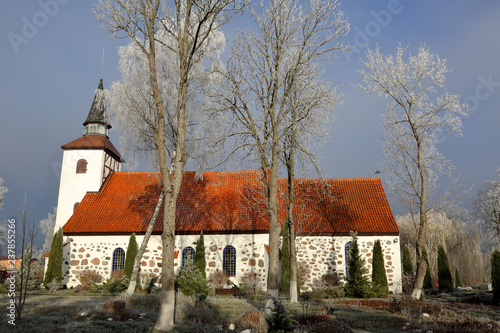 Kirch Heiligenwalde, now the Church of St. Nicholas. Ushakovo, Kaliningrad region, Russia. Founded in 1344
