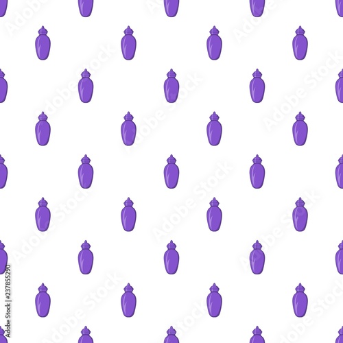 Urn for ashes pattern. Cartoon illustration of urn for ashes vector pattern for web
