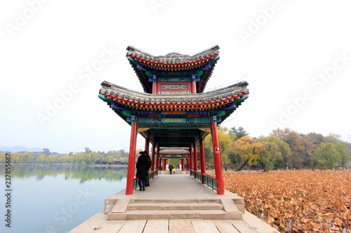 Chinese traditional style building scenery in chengde mountain resort, China