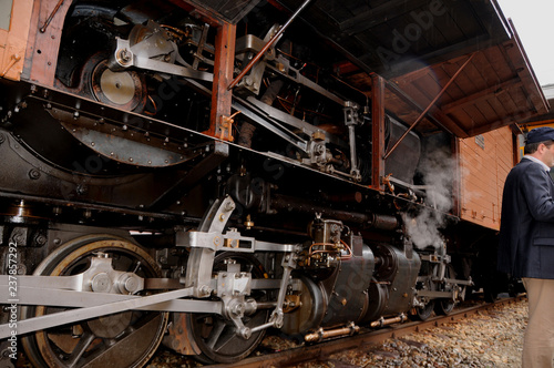 Switzerland: RhB historic steam locomotive in canton Graubünden