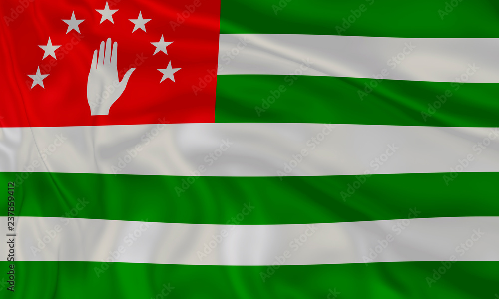 Illustration of amazing Abhkazia flag. Nationals flags of world country turning . Illustration of amazing Abhkazia flag. Nationals flags of world country turning .