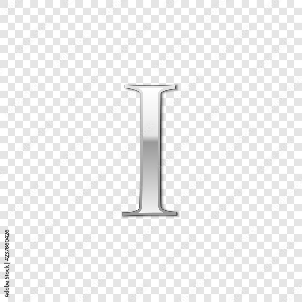 silver-roman-numeral-number-1-i-one-in-alphabet-letter-isolated-on