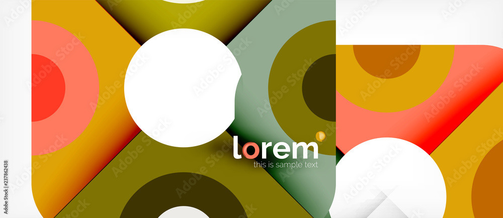 Abstract round elements composition background, organic design