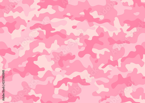 Girly Camo. pink texture military camouflage repeats seamless army hunting background