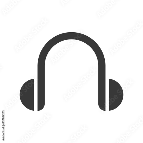 Earmuffs vector, Christmas related solid style icon