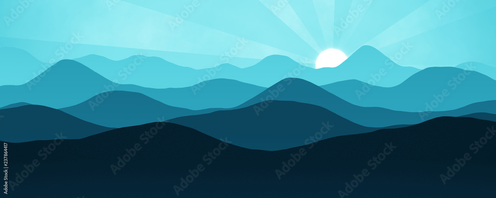sunset mountain landscape sunset mountain landscape