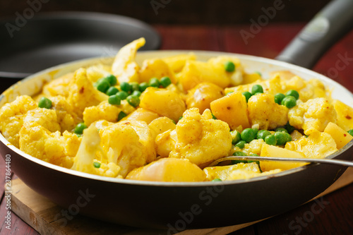 Cauliflower, Pea and Potato Curry