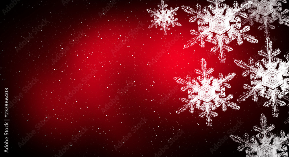 Red sparkling background with stars and snowflakes, the magical atmosphere of the Christmas holidays. Red bokeh background with snowflakes. Empty winter background, snowy, celebratory, sparks and star Red sparkling background with stars and snowflakes, the magical atmosphere of the Christmas holidays. Red bokeh background with snowflakes. Empty winter background, snowy, celebratory, sparks and star