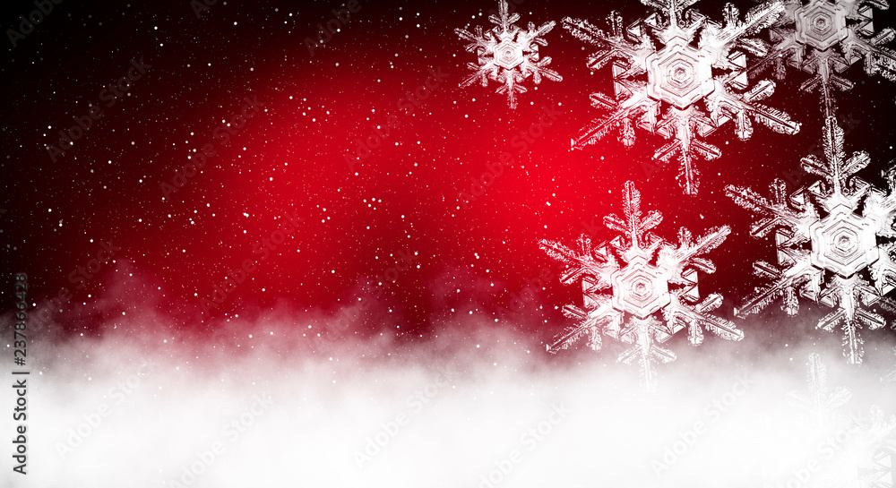 Red sparkling background with stars and snowflakes, the magical atmosphere of the Christmas holidays. Red bokeh background with snowflakes. Empty winter background, snowy, celebratory, sparks and star Red sparkling background with stars and snowflakes, the magical atmosphere of the Christmas holidays. Red bokeh background with snowflakes. Empty winter background, snowy, celebratory, sparks and star