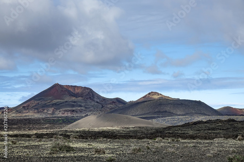 Volcano caldera crater. Vol...
