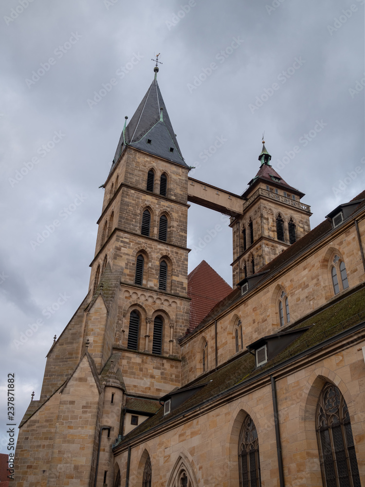 Church of Stadtkirche St. Dionys in Esslingen old town city