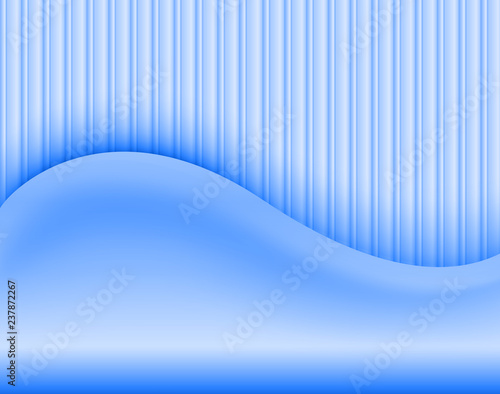 Blue abstract background, elegant 3D vector illustration.