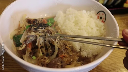 A bowl of bulgogi, Seoul photo