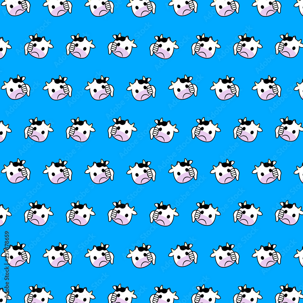 Cow - emoji pattern 48