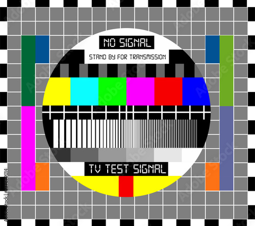 No TV Signal Chanel Program Background Template, Design Vector Eps 10