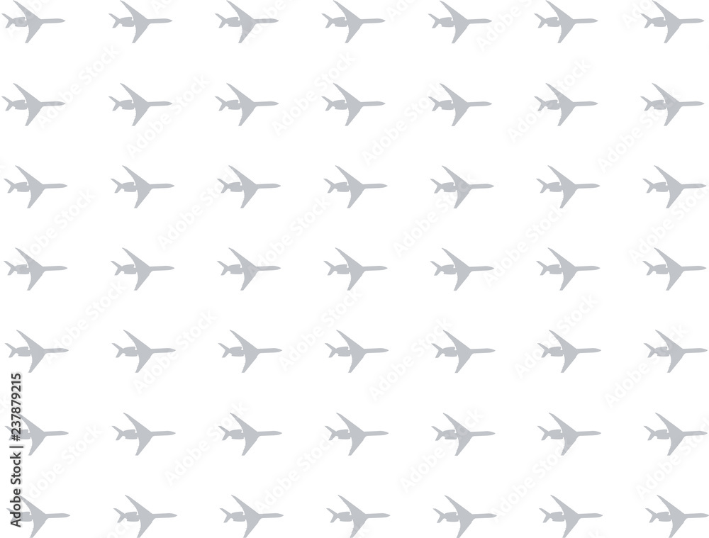 monochrome set gray icon silhouette of airplane travel background pattern on white background design air transport movement monochrome set gray icon silhouette of airplane travel background pattern on white background design air transport movement