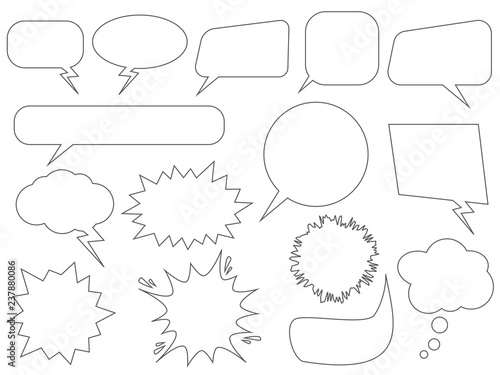 Set of speech bubbles - Vector illustration