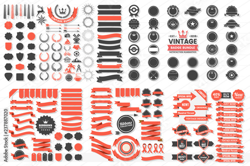 Vintage Retro Vector Logo for banner