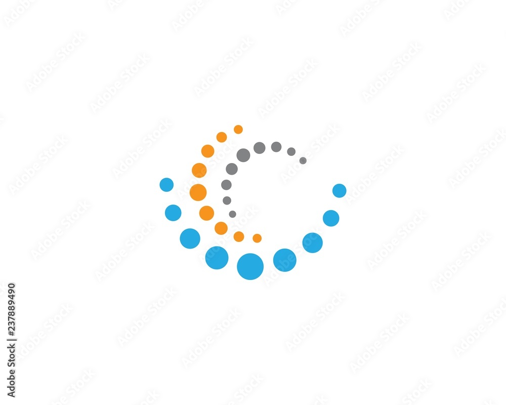 Molecule logo template vector icon