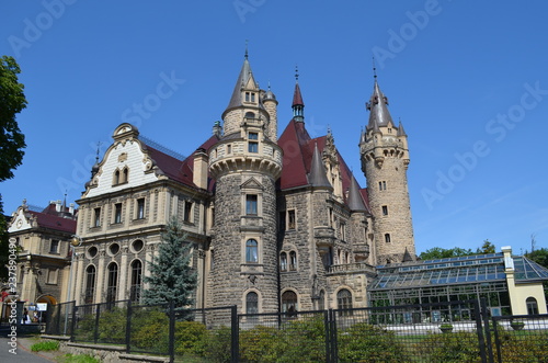 Zamek, Pałac w Mosznej, Opolszczyzna, Polska © Ewa
