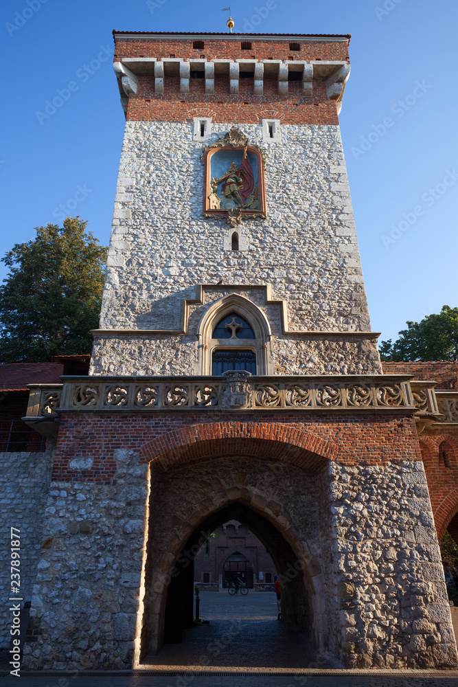 St Florian Gate in Krakow
