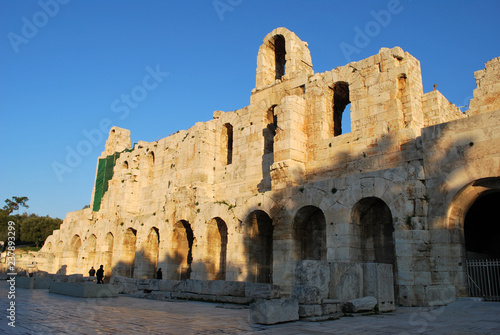 The Odeon of Herodes Atticus at the Acropolis of Athens, Greece