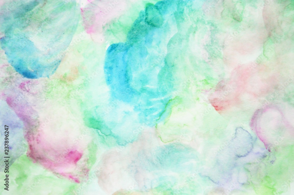 An abstract hand drawn watercolor background
