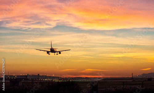 Airport at sunset © Miquel