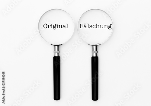 Original oder Fälschung photo