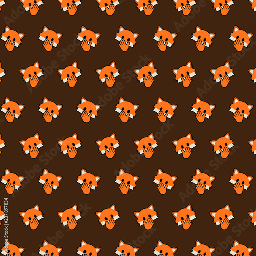 Fox - emoji pattern 76