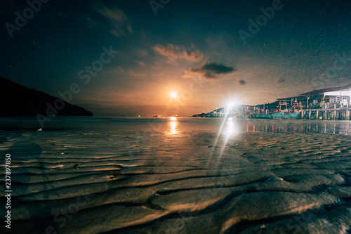 Orange Moon at Koh Rong Samloem  Cambodia