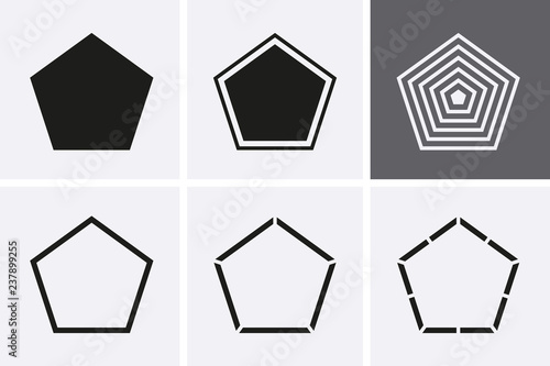 Pentagon Icon set