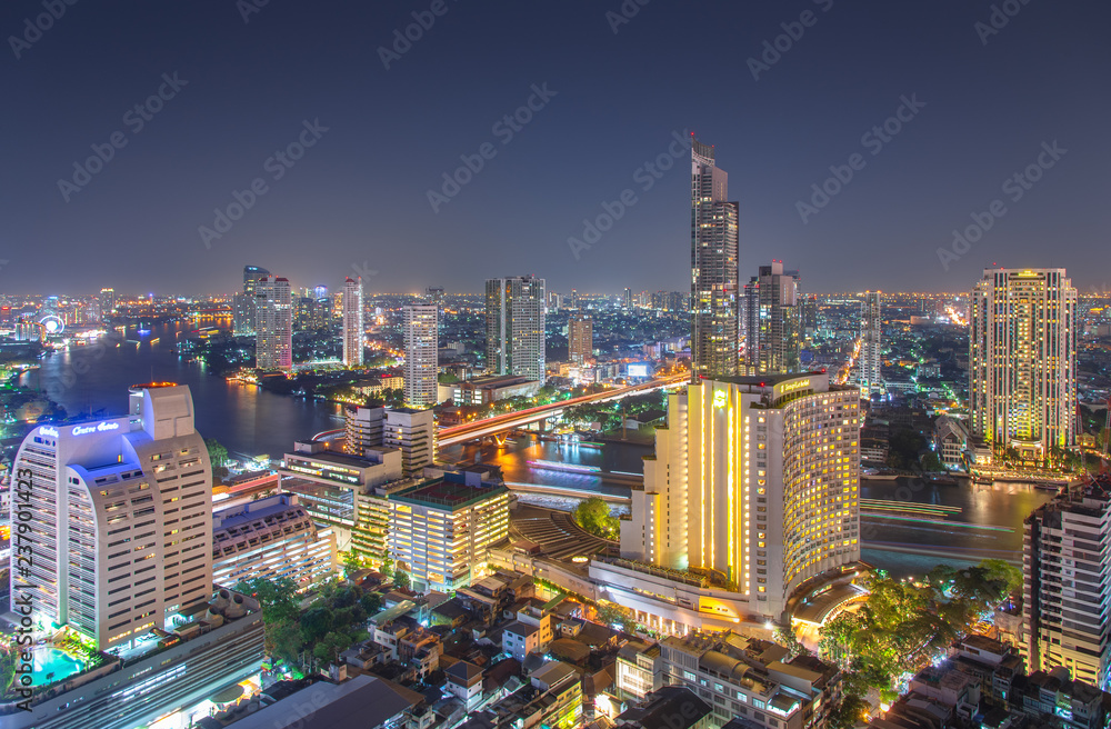 Naklejka premium Cityscape in Bangkok