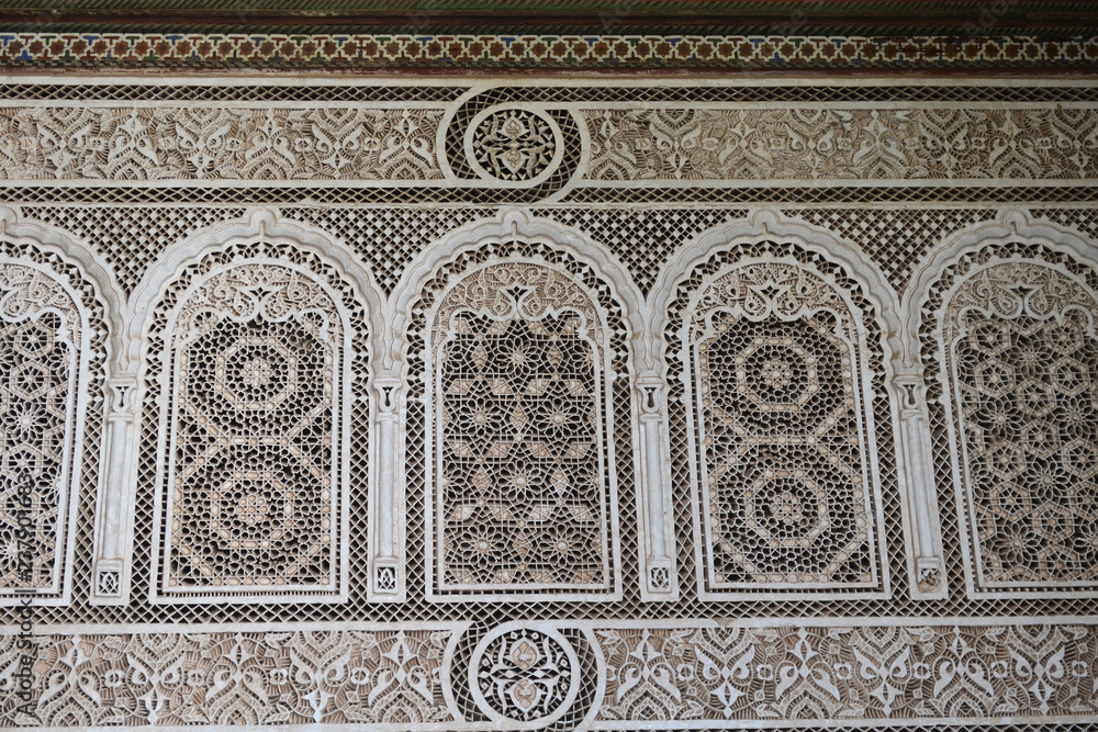 The stucco details at Bahia Palace | Marrakesh, Morocco