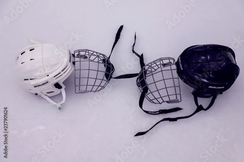 Canvas Print Ice hockey equipment