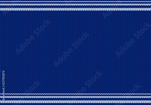 Blue Wool Knit Texture background - vector EPS 10