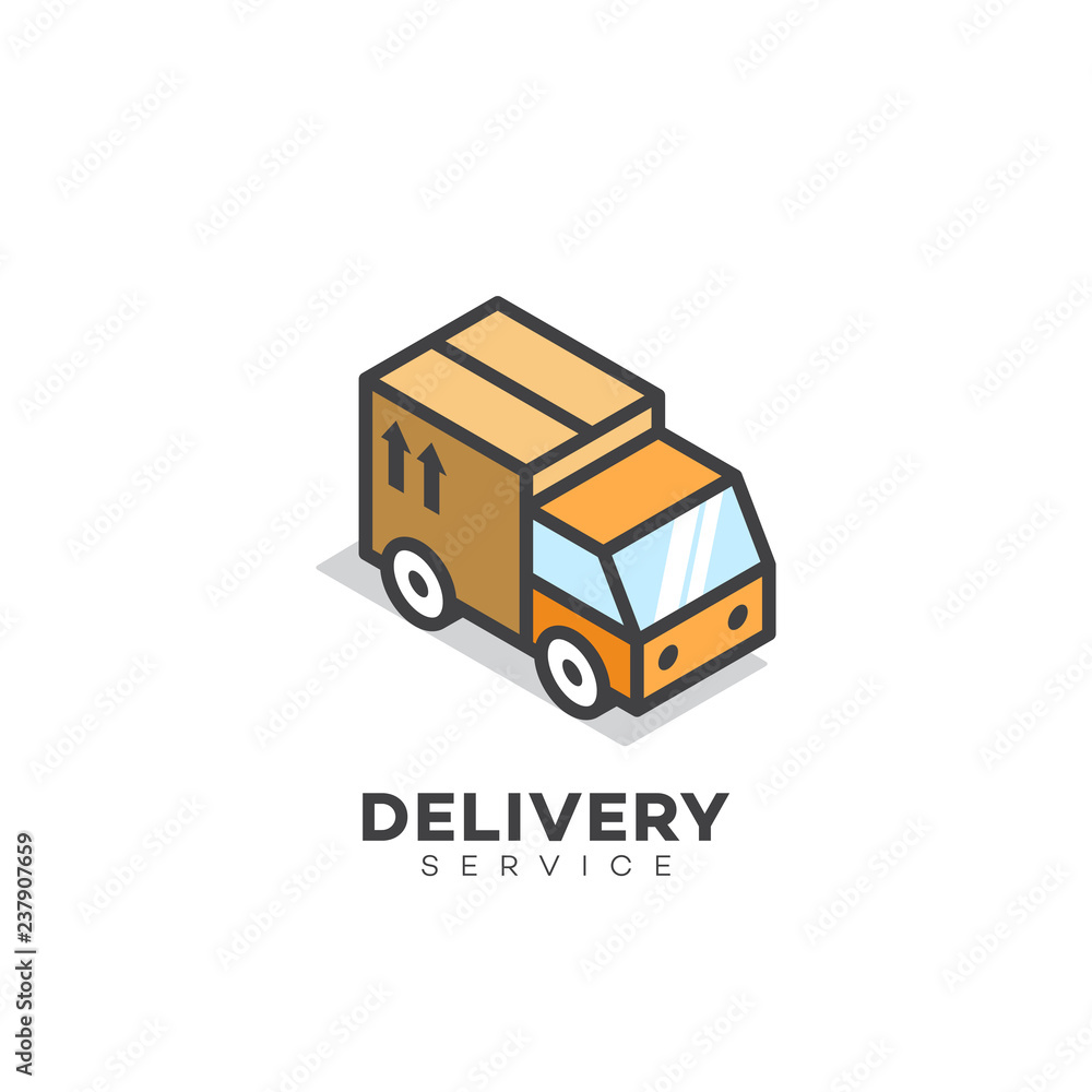 Fototapeta premium Delivery service logo