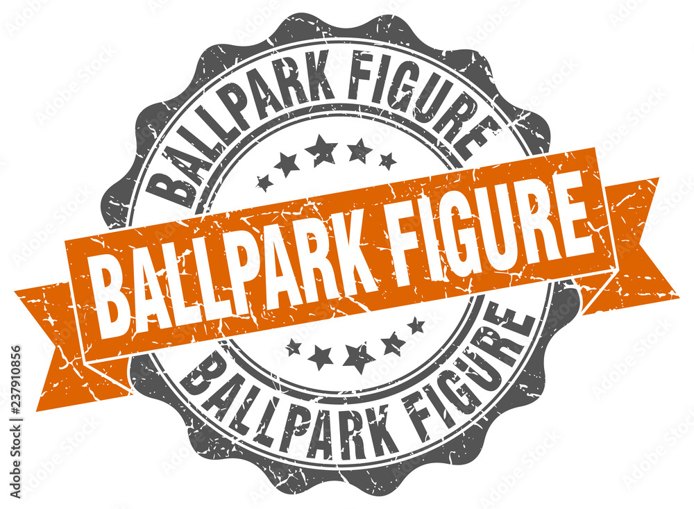 Obraz premium ballpark figure stamp. sign. seal
